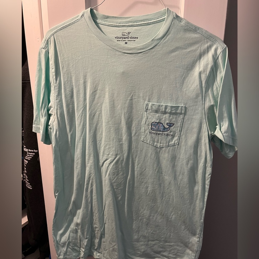 Men’s vineyard vines mint  green short-sleeve shirt